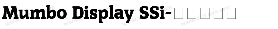 Mumbo Display SSi字体转换